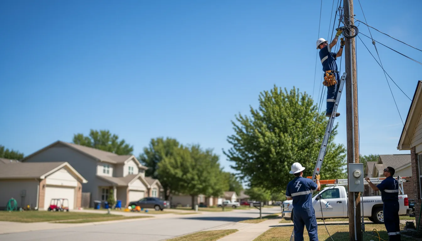 Residential electrician providing installation services in Dover, FL